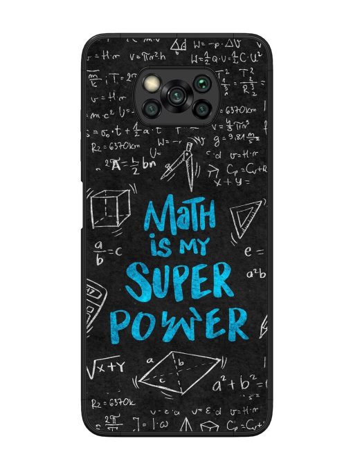 Math Magic Glossy Soft Edge Case for Poco X3 Chachhi