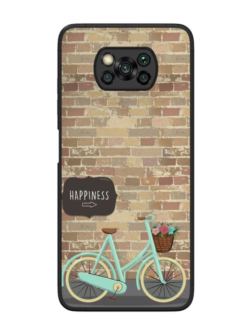 Pedaling Towards Happiness Glossy Soft Edge Case for Poco X3 Chachhi