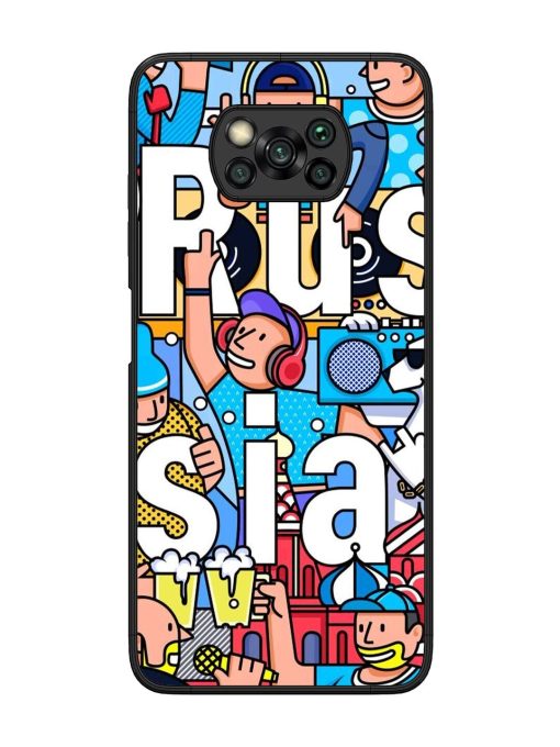 Russian Vibes Glossy Soft Edge Case for Poco X3