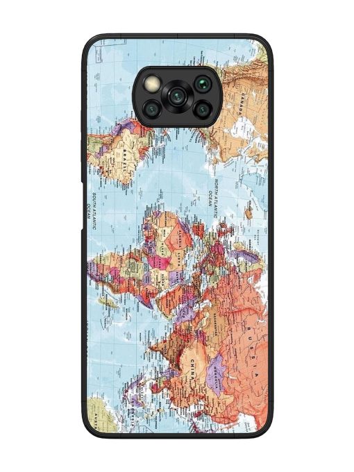 Our Blue Marble Glossy Soft Edge Case for Poco X3 Chachhi