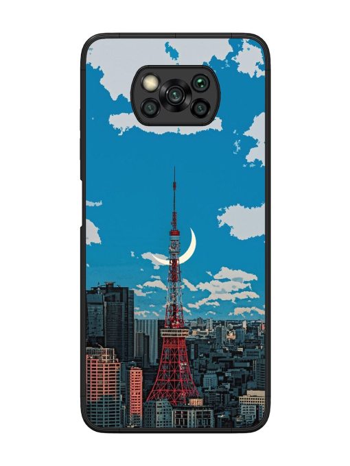 Tokyo Twilight Glossy Soft Edge Case for Poco X3 Chachhi