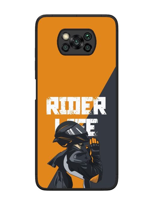 Ride Never Ends Glossy Soft Edge Case for Poco X3 Chachhi