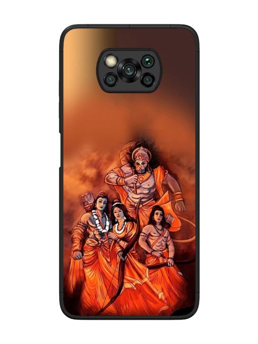 Sita Ram Glossy Soft Edge Case for Poco X3 Chachhi