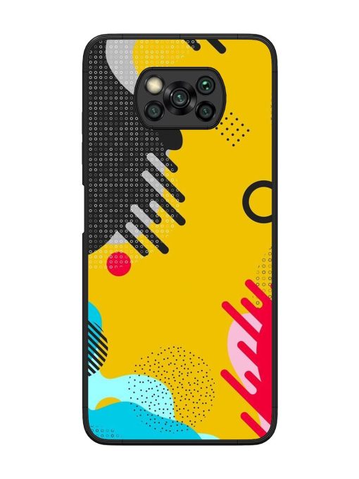 Neon Pop Glossy Soft Edge Case for Poco X3 Chachhi