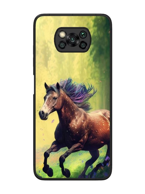 Enchanted Gallop Glossy Soft Edge Case for Poco X3 Chachhi