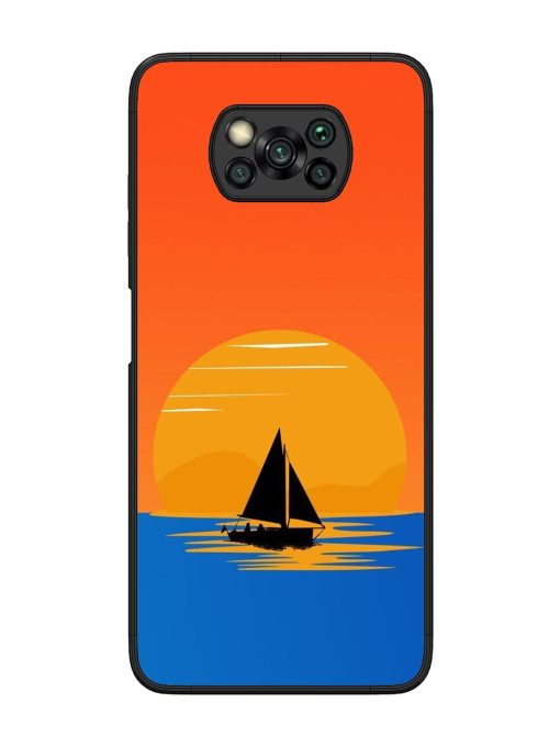 Sunset Sail Glossy Soft Edge Case for Poco X3 Chachhi