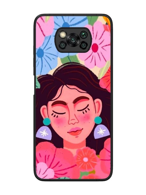 Blooming Serenity Glossy Soft Edge Case for Poco X3 Chachhi