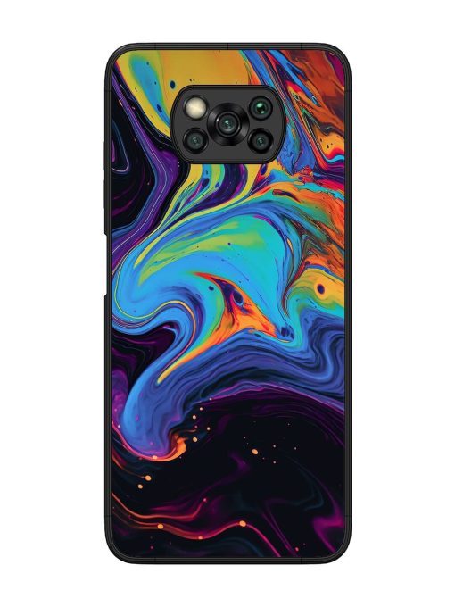 Liquid Dreamscape Glossy Soft Edge Case for Poco X3 Chachhi