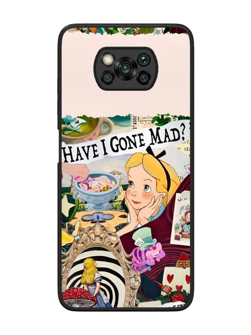 Mad Hatter'S Collage Glossy Soft Edge Case for Poco X3 Chachhi