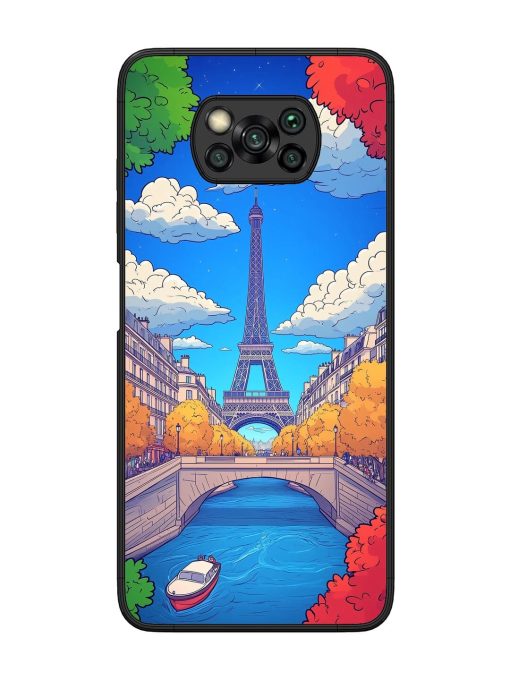 Parisian Panorama Glossy Soft Edge Case for Poco X3 Chachhi