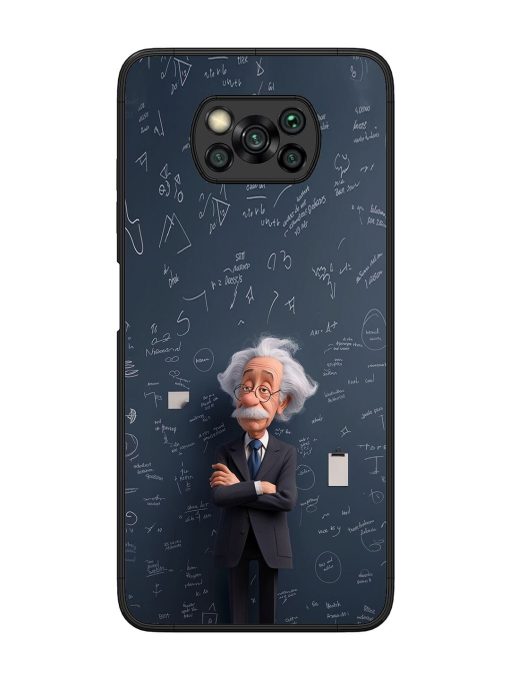 Albert Einstein Glossy Soft Edge Case for Poco X3 Chachhi