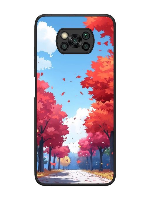 Autumn'S Embrace Glossy Soft Edge Case for Poco X3 Chachhi