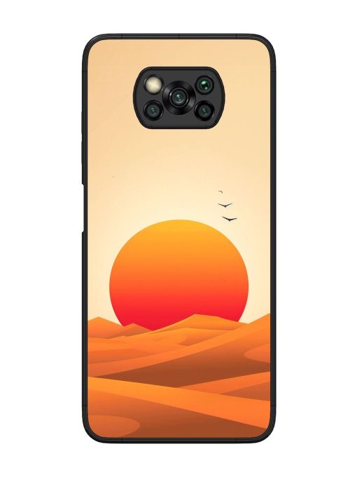 Desert Sunset Glossy Soft Edge Case for Poco X3 Chachhi