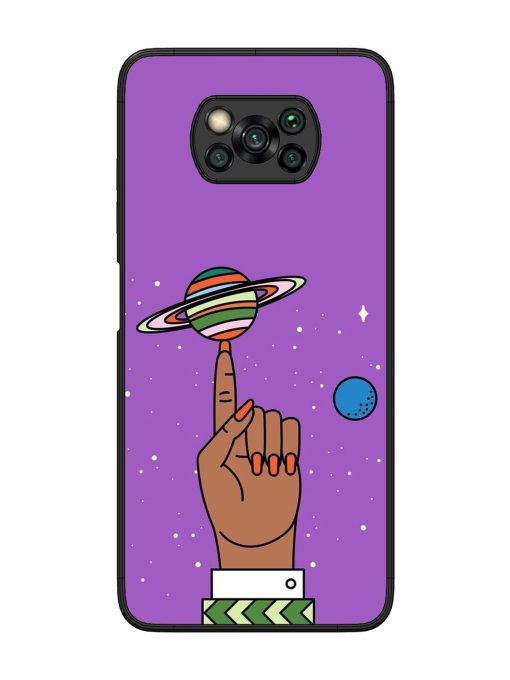 Spinning The Universe Glossy Soft Edge Case for Poco X3 Chachhi