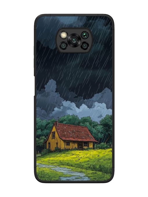 Rainy Day Retreat Glossy Soft Edge Case for Poco X3 Chachhi