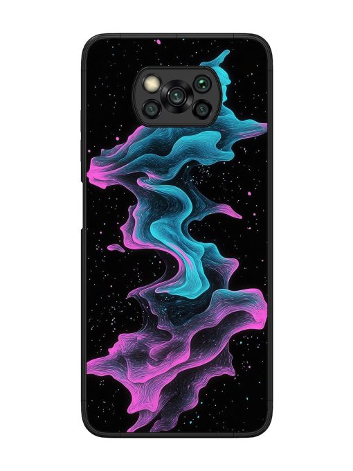 Cosmic Currents Glossy Soft Edge Case for Poco X3 Chachhi