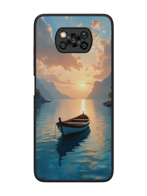 Serene Sunset Glossy Soft Edge Case for Poco X3 Chachhi