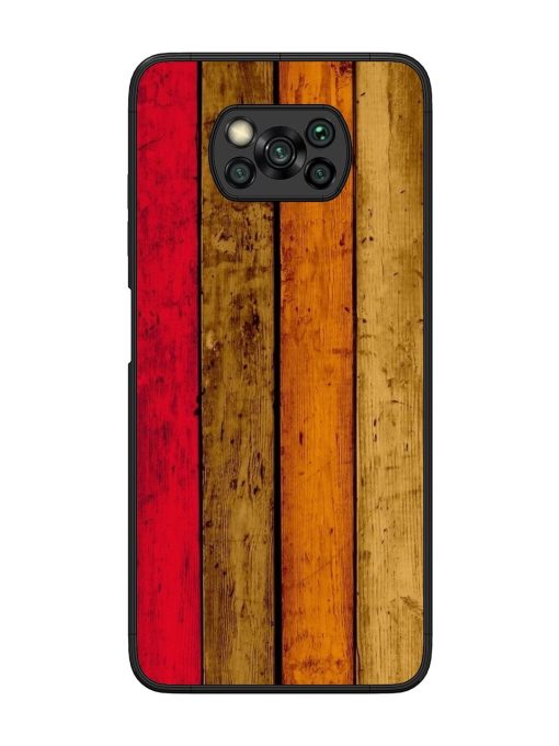 Colorful Woodgrain Glossy Soft Edge Case for Poco X3 Chachhi