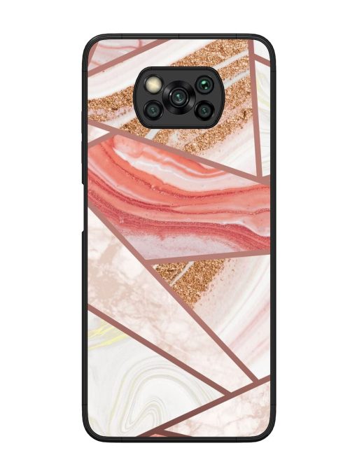 Rosy Mosaic Glossy Soft Edge Case for Poco X3 Chachhi