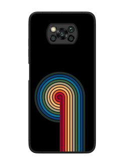 Rainbow Ripple Glossy Soft Edge Case for Poco X3