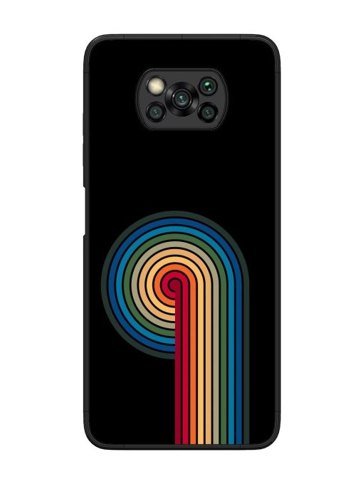 Rainbow Ripple Glossy Soft Edge Case for Poco X3 Chachhi