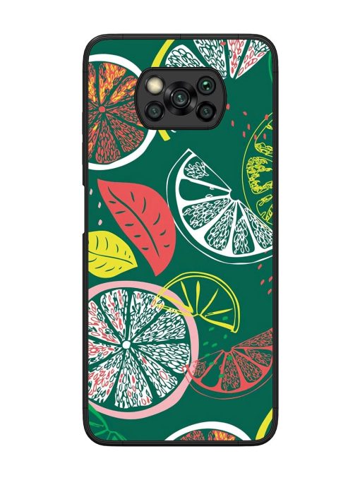 Citrus Symphony Glossy Soft Edge Case for Poco X3 Chachhi