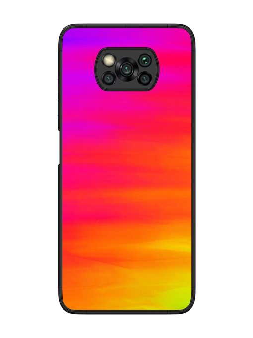 Neon Horizon Glossy Soft Edge Case for Poco X3 Chachhi