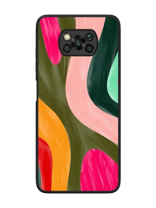 Wavy Wonderland Glossy Soft Edge Case for Poco X3 Chachhi