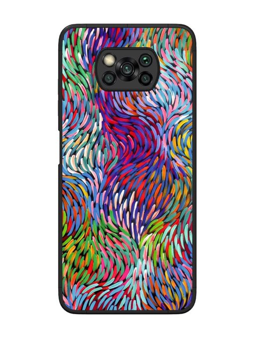 Vibrant Waves Glossy Soft Edge Case for Poco X3 Chachhi