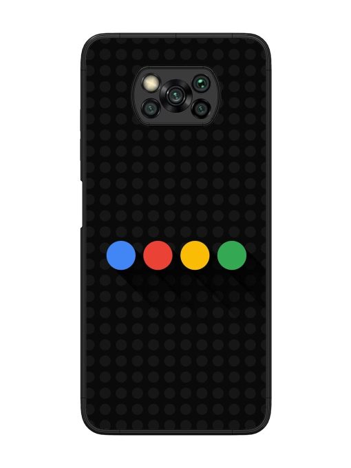 Google Dots Glossy Soft Edge Case for Poco X3 Chachhi