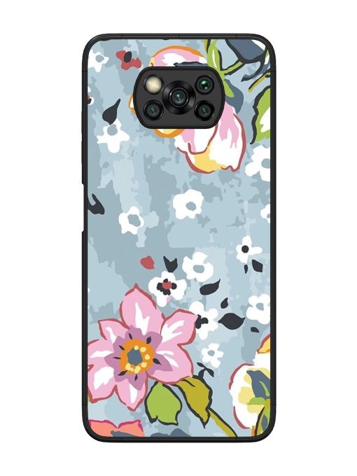 Floral Fantasy Glossy Soft Edge Case for Poco X3 Chachhi