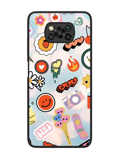 Cheerful Glossy Soft Edge Case for Poco X3 Chachhi