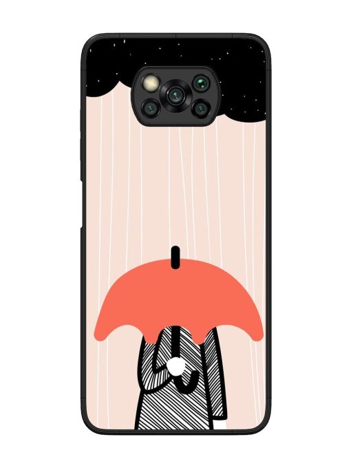 Stormy Weather, Shielded Soul Glossy Soft Edge Case for Poco X3 Chachhi