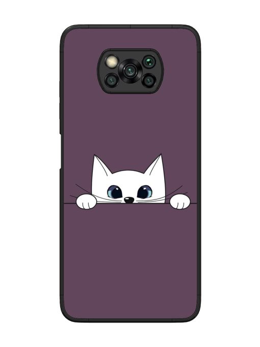 Peek-A-Boo Kitty Glossy Soft Edge Case for Poco X3 Chachhi