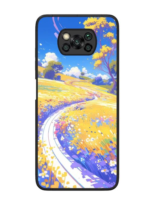 Vibrant Spring Meadow Glossy Soft Edge Case for Poco X3