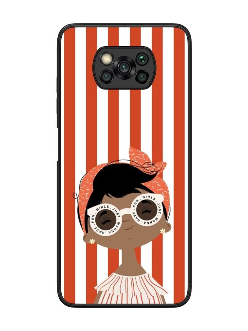 Girls Just Wanna Have Fun Glossy Soft Edge Case for Poco X3 Chachhi