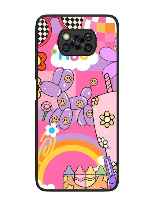 Whimsical Y2K Chaos Glossy Soft Edge Case for Poco X3 Chachhi