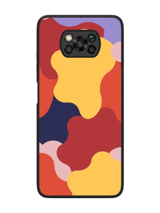 Gooey Color Chaos Glossy Soft Edge Case for Poco X3 Chachhi