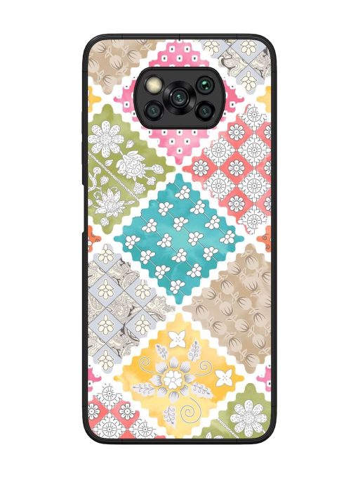 Patchwork Dreamscape Glossy Soft Edge Case for Poco X3 Chachhi