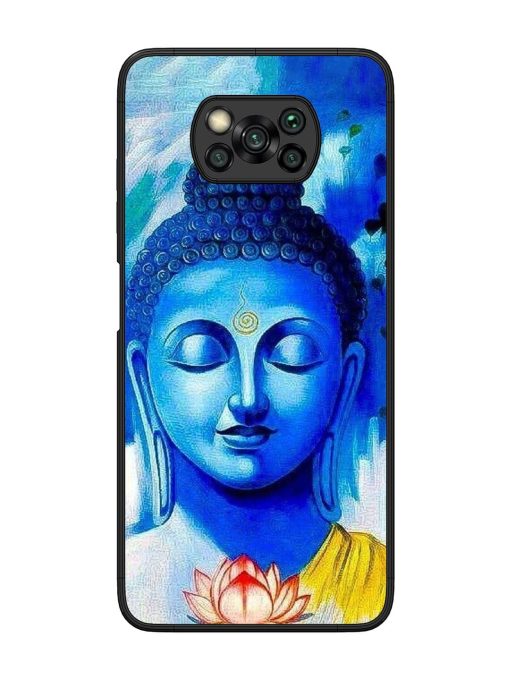 Serene Buddha With Lotus Glossy Soft Edge Case for Poco X3 Chachhi