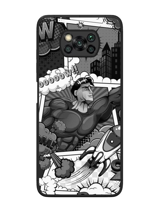 Comic Book Chaos Glossy Soft Edge Case for Poco X3 Chachhi