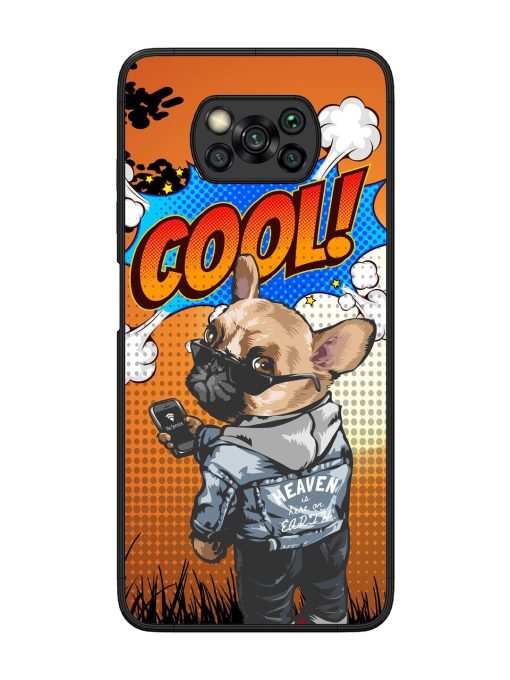 Cool Pup Glossy Soft Edge Case for Poco X3 Chachhi