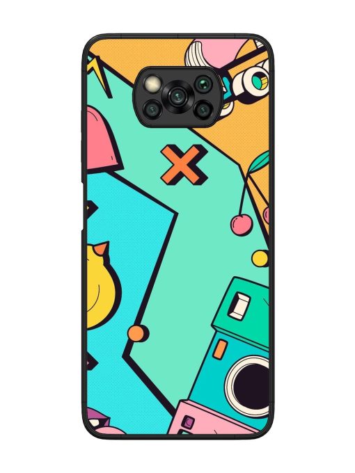 Retro Remix Glossy Soft Edge Case for Poco X3 Pro Chachhi