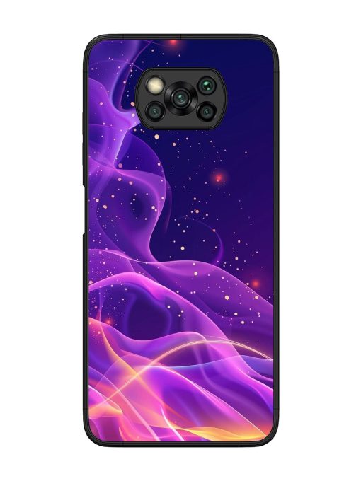 Cosmic Currents Glossy Soft Edge Case for Poco X3 Pro Chachhi