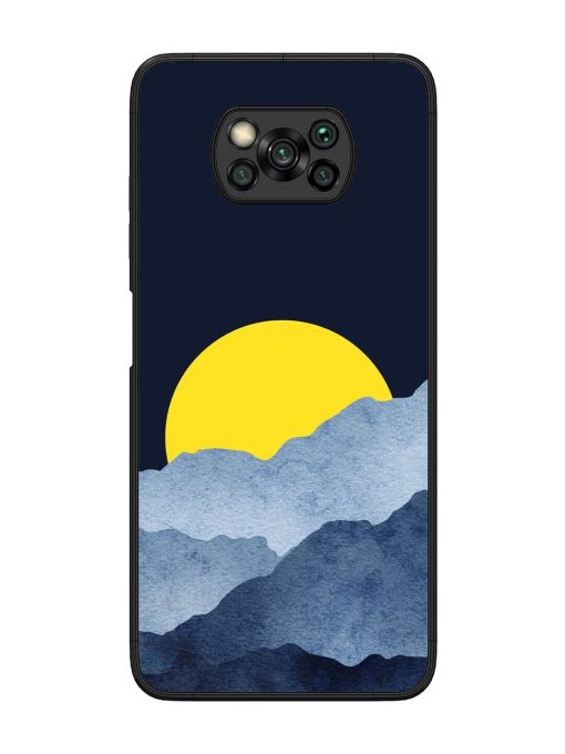 Golden Hour Horizon Glossy Soft Edge Case for Poco X3 Pro Chachhi