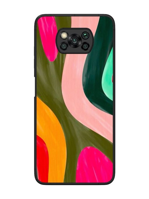 Wavy Wonder Glossy Soft Edge Case for Poco X3 Pro Chachhi