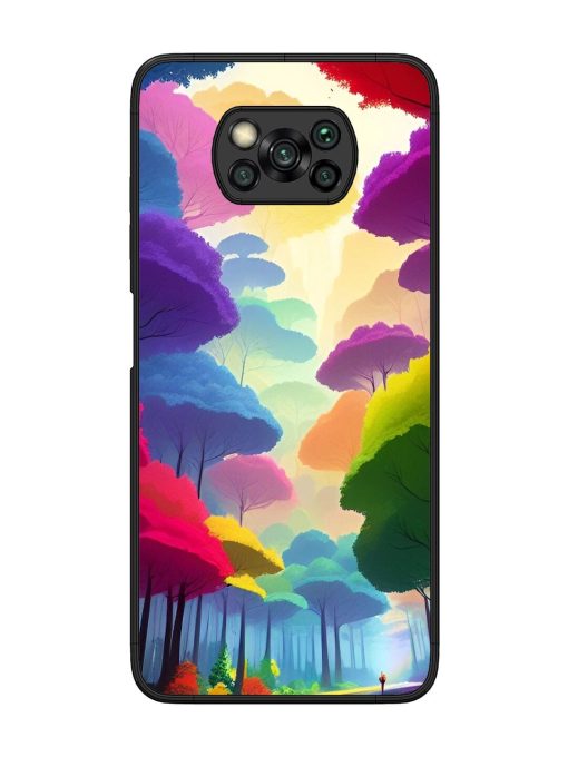 Rainbow Road Glossy Soft Edge Case for Poco X3 Pro