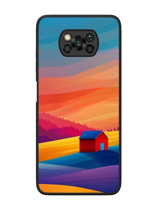 Sunset Solitude Glossy Soft Edge Case for Poco X3 Pro Chachhi