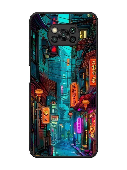 Neon Nightscape Glossy Soft Edge Case for Poco X3 Pro Chachhi