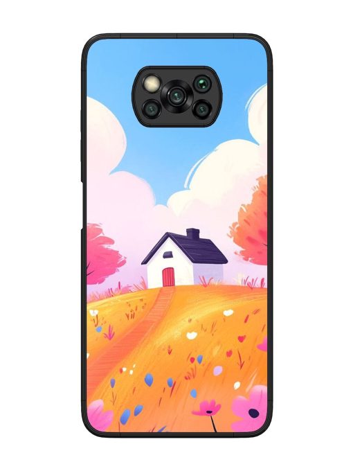 Hilltop Haven Glossy Soft Edge Case for Poco X3 Pro Chachhi